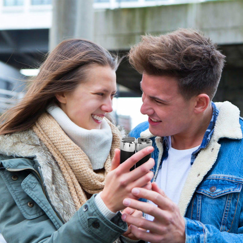 Magnetic hand warmers – doubles as a power bank