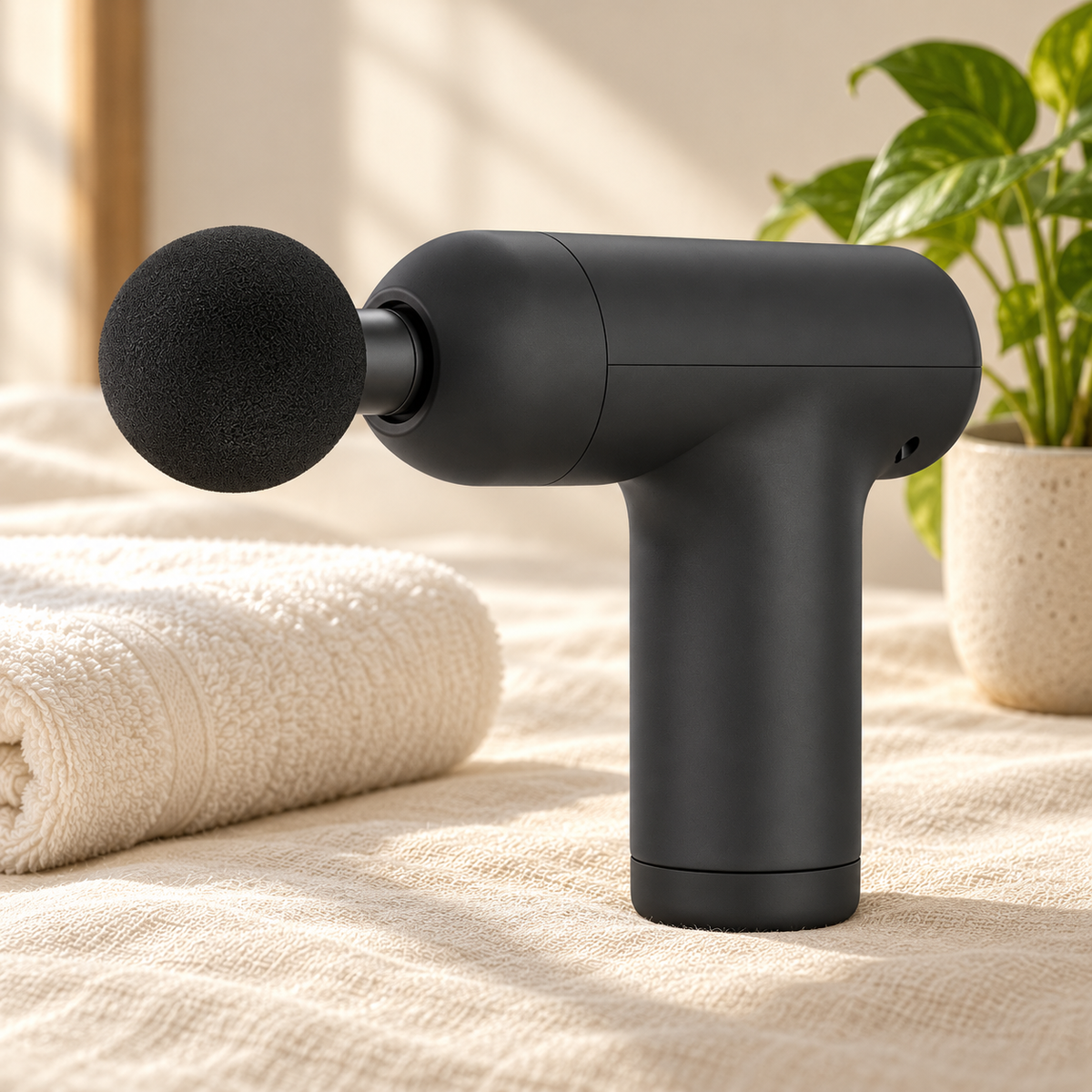 Mini massage gun – quiet, cordless and USB-C rechargeable