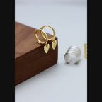Little love heart earrings video – close-up of the heart design