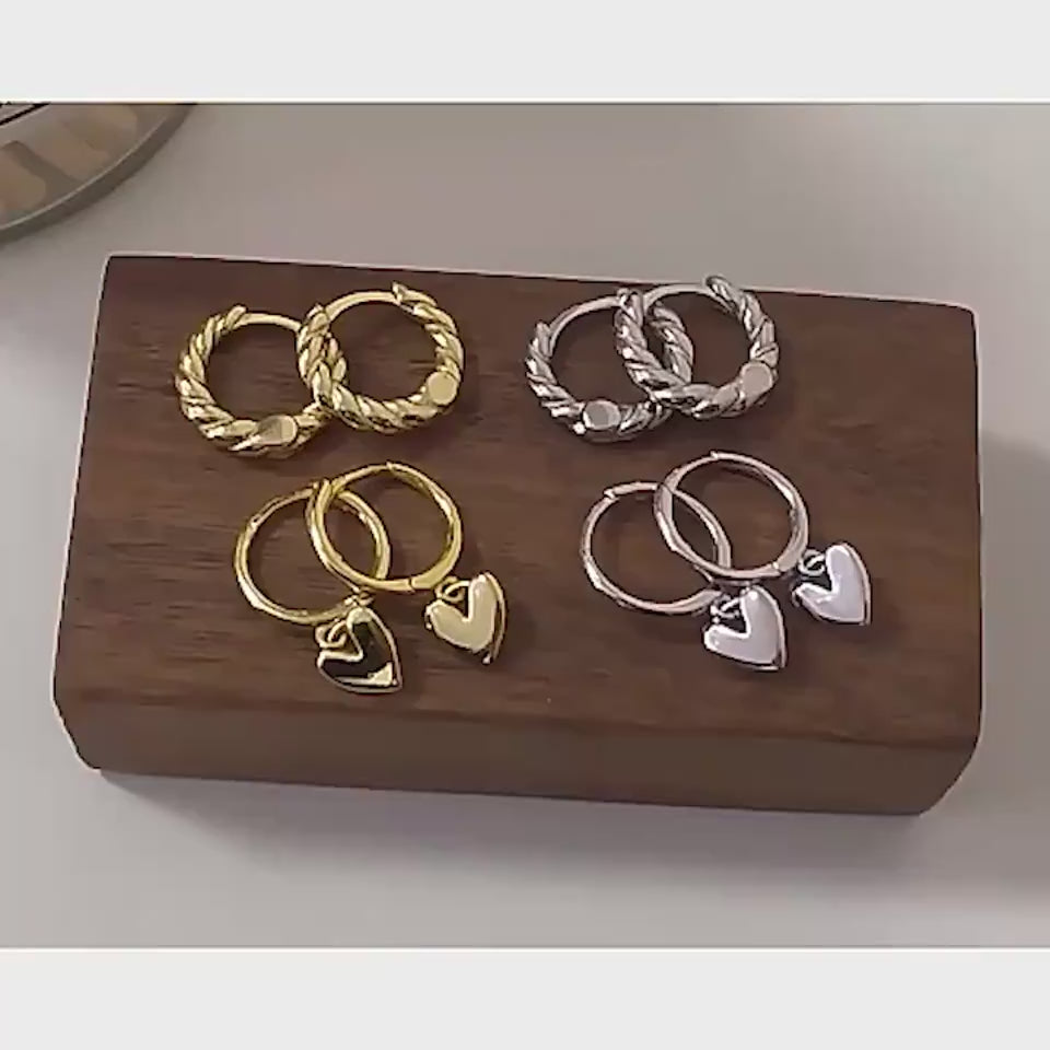 Little love heart earrings video – worn on the ear