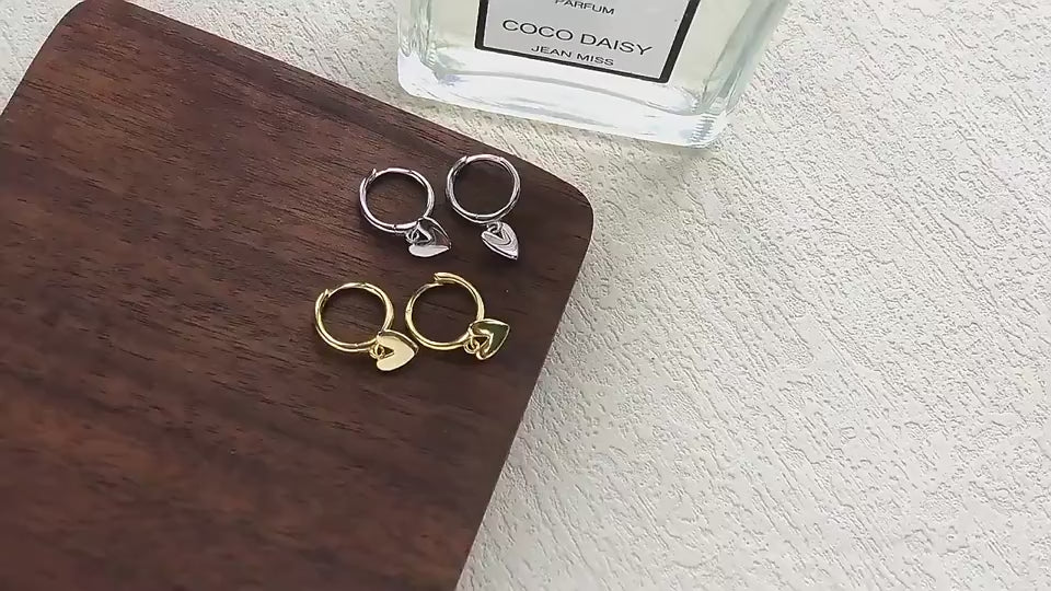 Little love heart earrings video – presented as a gift